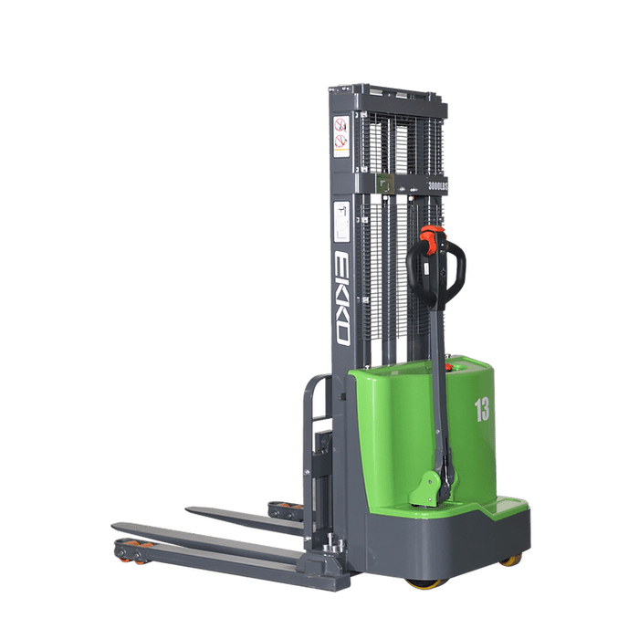 EKKO Lithium Straddle Stacker 2800 lb Cap., 138" Height EB13C-138Li