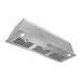 Cosmo 36 in. 380 CFM Ducted Insert Range Hood in Stainless Steel with Push Button Controls LED Lights and Permanent Filters - COS-36IRHP
