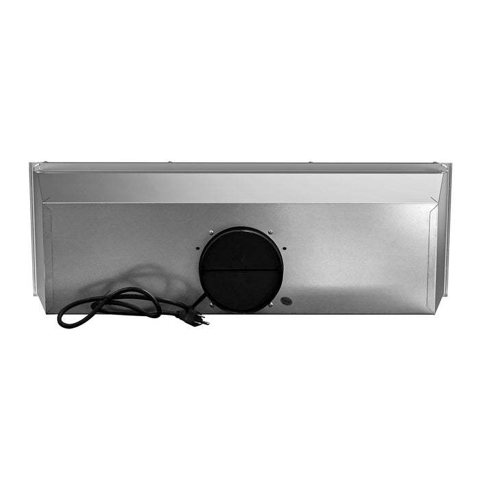 Cosmo 36 in. 380 CFM Ducted Insert Range Hood in Stainless Steel with Push Button Controls LED Lights and Permanent Filters - COS-36IRHP