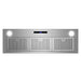 Cosmo 36 in. Lumin Collection 380 CFM Ducted Insert Range Hood, Touch Controls, LED Lights, Stainless Steel - COS-36IRHS