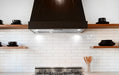 Cosmo 36 in. Lumin Collection 380 CFM Ducted Insert Range Hood, Touch Controls, LED Lights, Stainless Steel - COS-36IRHS