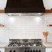 Cosmo 36 in. Lumin Collection 380 CFM Ducted Insert Range Hood, Touch Controls, LED Lights, Stainless Steel - COS-36IRHS