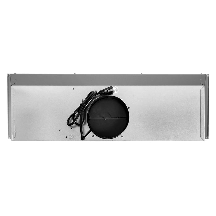 Cosmo 36 in. Lumin Collection 380 CFM Ducted Insert Range Hood, Touch Controls, LED Lights, Stainless Steel - COS-36IRHS