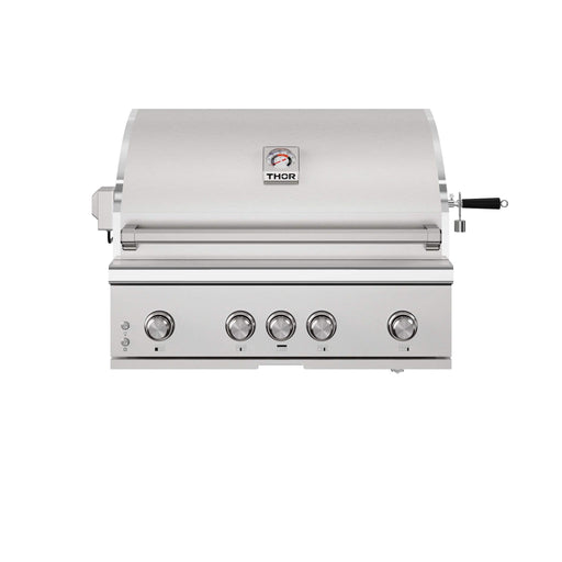 Thor Kitchen 36-Inch 4-Burner Built-In Gas Grill with Sear/Rear Infrared Burner & Rotisserie