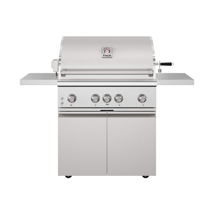 Thor Kitchen 36-inch 4 burners Built in Gas Grill on cart with Sear/Rear Infrared Burner & Rotisserie Natural Gas