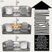 FORNO ACQUA MultiSINK kit with Integrated Waterfall Rinsing and Glass Washing Station.  Includes Chef Faucet and Accessories.