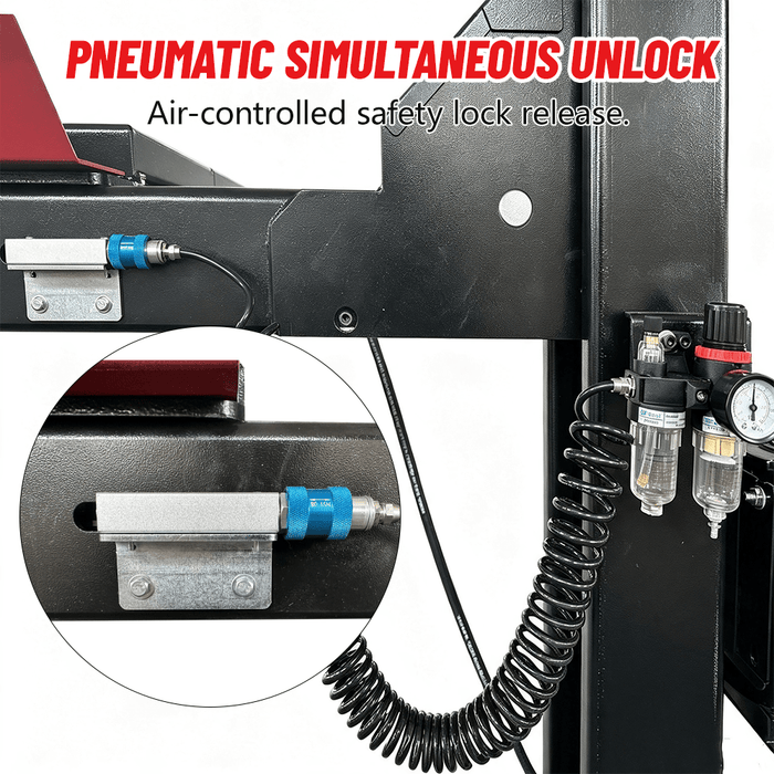 KATOOL KT-4M110PA 11,000 lb 4-Post Alignment Lift with 7,000 lb Rolling Jack