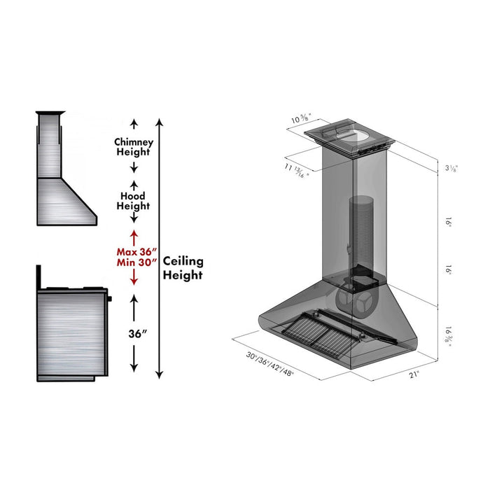 ZLINE 587CRN-36 range hood