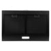 Cosmo 30 in. Delta Collection Ducted Under Cabinet Range Hood, Button Controls, Reusable Filters, LED Lights in Matte Black - COS-5MU30-BK
