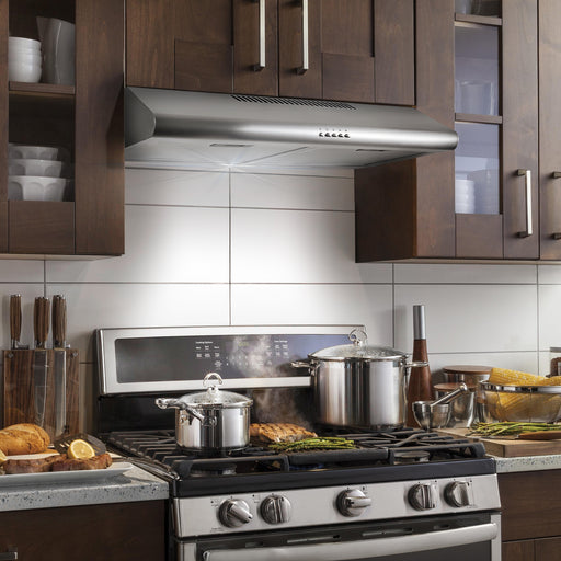 Cosmo 30" Under Cabinet Stainless Steel Range Hood with Aluminum Mesh Filters - COS-5MU30