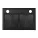 Cosmo 30 in. Vista Collection 380 CFM Ducted Wall Mount Range Hood, Touch Controls, LED Lights, Matte Black - COS-63175S-BK