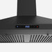 Cosmo 30 in. Vista Collection 380 CFM Ducted Wall Mount Range Hood, Touch Controls, LED Lights, Matte Black - COS-63175S-BK