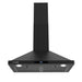 Cosmo 30 in. Vista Collection 380 CFM Ducted Wall Mount Range Hood, Touch Controls, LED Lights, Matte Black - COS-63175S-BK