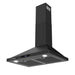 Cosmo 30 in. Vista Collection 380 CFM Ducted Wall Mount Range Hood, Touch Controls, LED Lights, Matte Black - COS-63175S-BK