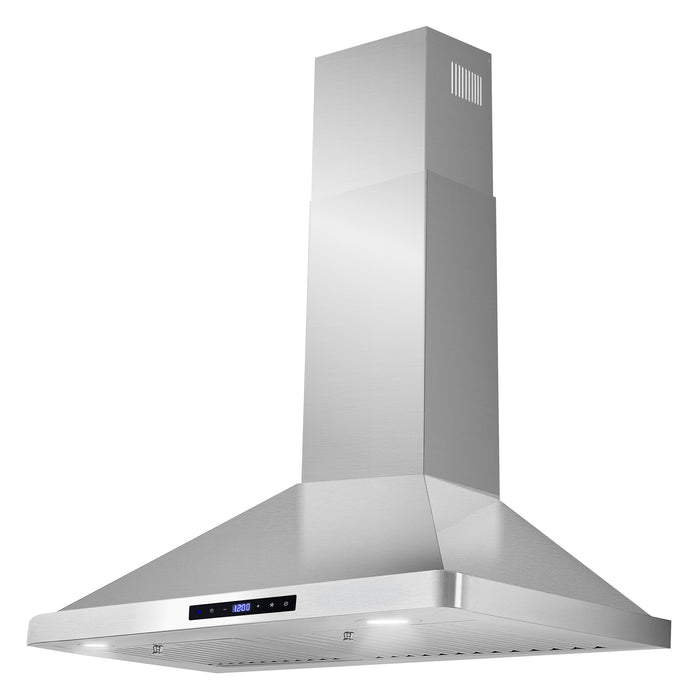 Cosmo 30 in. Ducted Range Hood in Stainless Steel with Touch Controls, LED Lighting and Permanent Filters - COS-63175S