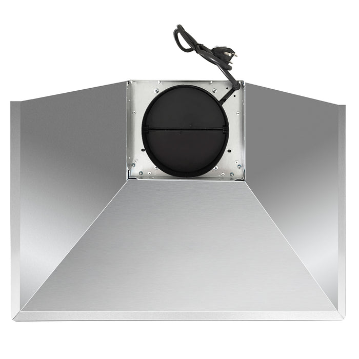 Cosmo 30 in. Ducted Wall Mount Range Hood in Stainless Steel with LED Lighting and Permanent Filters - COS-63175