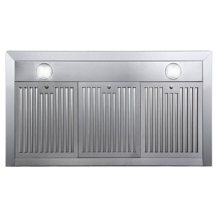 Cosmo 36 in. Ducted Wall Mount Range Hood in Stainless Steel with Touch Controls, LED Lighting and Permanent Filters - COS-63190