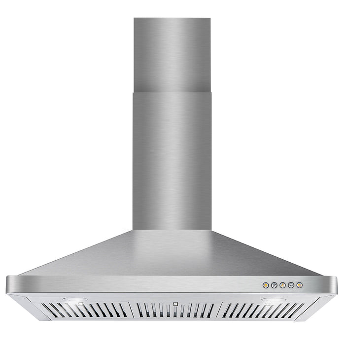 Cosmo 36 in. Ducted Wall Mount Range Hood in Stainless Steel with Touch Controls, LED Lighting and Permanent Filters - COS-63190