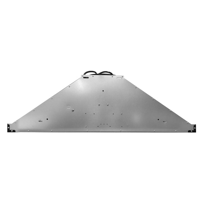Cosmo 36 in. Vista Collection 380 CFM Ducted Wall Mount Range Hood, Touch Controls, LED Lights, Matte Black - COS-63190S-BK