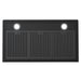 Cosmo 36 in. Vista Collection 380 CFM Ducted Wall Mount Range Hood, Touch Controls, LED Lights, Matte Black - COS-63190S-BK