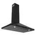 Cosmo 36 in. Vista Collection 380 CFM Ducted Wall Mount Range Hood, Touch Controls, LED Lights, Matte Black - COS-63190S-BK