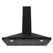 Cosmo 36 in. Vista Collection 380 CFM Ducted Wall Mount Range Hood, Touch Controls, LED Lights, Matte Black - COS-63190S-BK