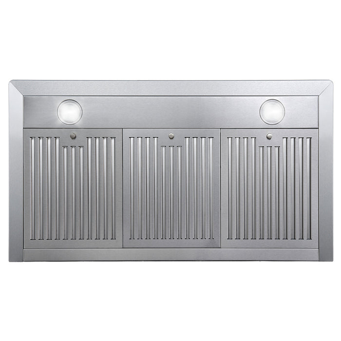 Cosmo 36 in. Ducted Range Hood in Stainless Steel with Touch Controls, LED Lighting and Permanent Filters - COS-63190S