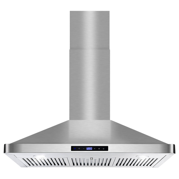 Cosmo 36 in. Ducted Range Hood in Stainless Steel with Touch Controls, LED Lighting and Permanent Filters - COS-63190S