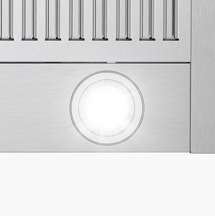 Cosmo 24 in. Ducted Wall Mount Range Hood in Stainless Steel with LED Lighting and Permanent Filters - COS-6324EWH
