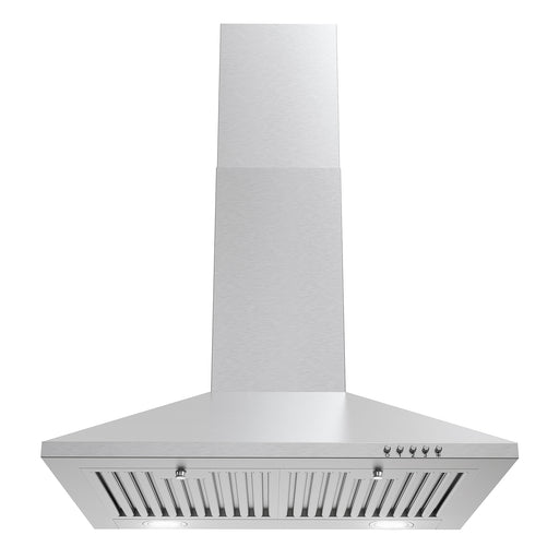 Cosmo 24 in. Ducted Wall Mount Range Hood in Stainless Steel with LED Lighting and Permanent Filters - COS-6324EWH