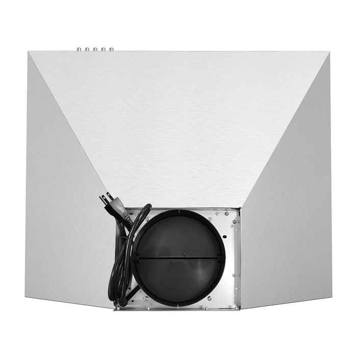 Cosmo 24 in. Ducted Wall Mount Range Hood in Stainless Steel with LED Lighting and Permanent Filters - COS-6324EWH