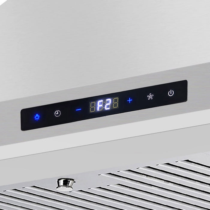 Cosmo 30" Stainless Steel Island Range Hood with Digital Touch Controls - COS-63ISS75