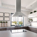 Cosmo 30" Stainless Steel Island Range Hood with Digital Touch Controls - COS-63ISS75