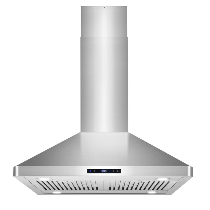 Cosmo 30" Stainless Steel Island Range Hood with Digital Touch Controls - COS-63ISS75