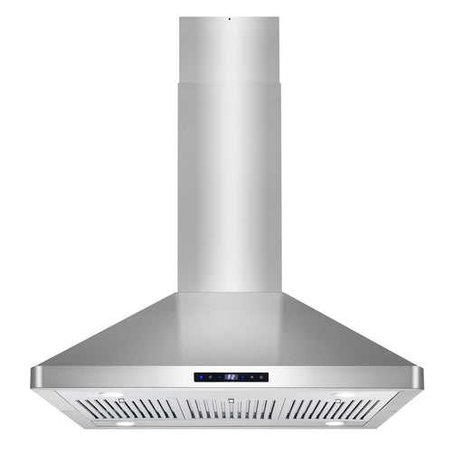 Cosmo 36 in. Ducted Island Range Hood with 380 CFM, 3-Speed Fan, Permanent Filters, LED Lights in Stainless Steel - COS-63ISS90