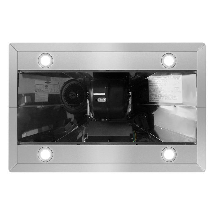 Cosmo 36 in. Ducted Island Range Hood with 380 CFM, 3-Speed Fan, Permanent Filters, LED Lights in Stainless Steel - COS-63ISS90