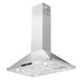 Cosmo 36 in. Ducted Island Range Hood with 380 CFM, 3-Speed Fan, Permanent Filters, LED Lights in Stainless Steel - COS-63ISS90