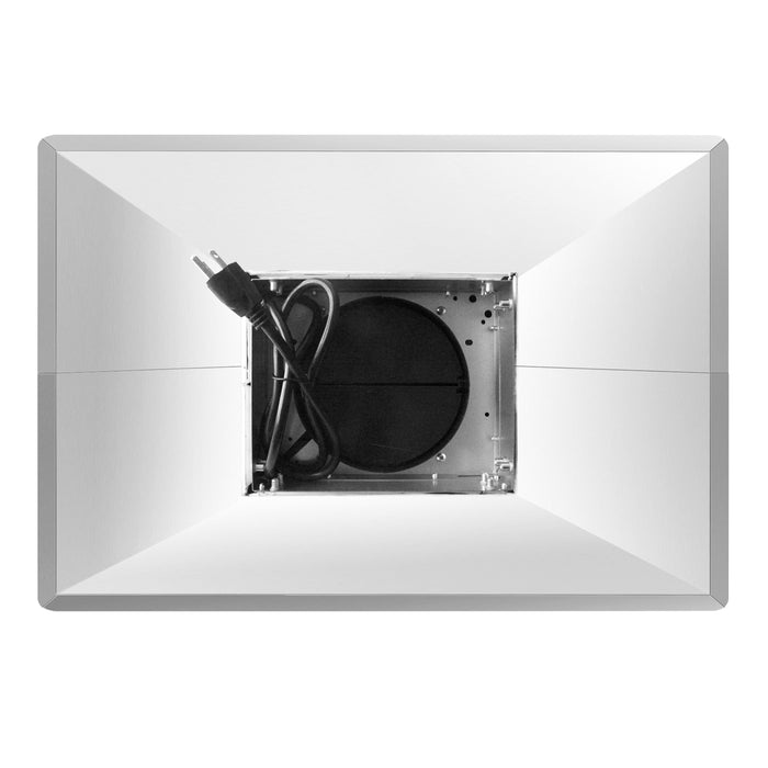 Cosmo 36 in. Ducted Island Range Hood with 380 CFM, 3-Speed Fan, Permanent Filters, LED Lights in Stainless Steel - COS-63ISS90