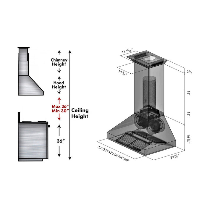 ZLINE 667CRN-42 range hood