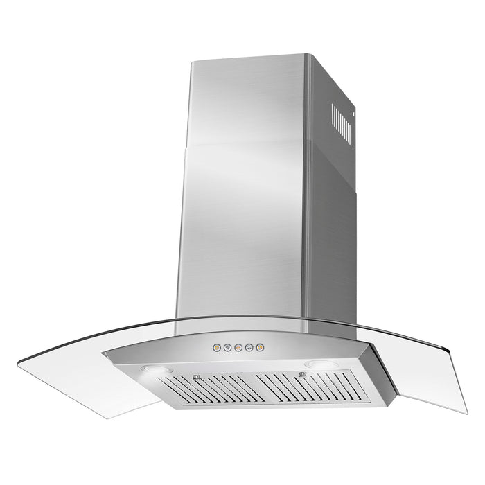 Cosmo 36 in. Ducted Wall Mount Range Hood in Stainless Steel with LED Lighting and Permanent Filters - COS-668A900
