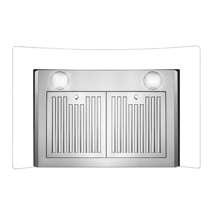 Cosmo 30 in. Ducted Wall Mount Range Hood in Stainless Steel with Touch Controls, LED Lighting and Permanent Filters - COS-668AS750