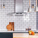 Cosmo 30 in. Ducted Wall Mount Range Hood in Stainless Steel with Touch Controls, LED Lighting and Permanent Filters - COS-668AS750