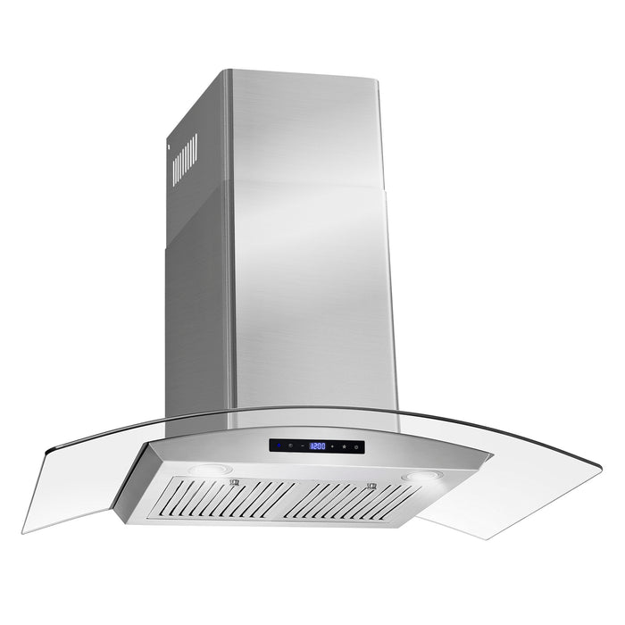 Cosmo 36 in. Ducted Wall Mount Range Hood in Stainless Steel with Touch Controls, LED Lighting and Permanent Filters - COS-668AS900