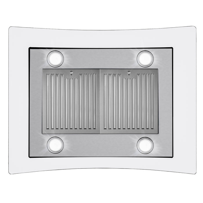 Cosmo 30 in. Ducted Island Range Hood in Stainless Steel with LED Lighting and Permanent Filters - COS-668ICS750