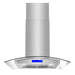 Cosmo 30 in. Ducted Island Range Hood in Stainless Steel with LED Lighting and Permanent Filters - COS-668ICS750
