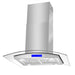 Cosmo 30 in. Ducted Island Range Hood in Stainless Steel with LED Lighting and Permanent Filters - COS-668ICS750