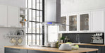 Cosmo 36" Stainless Steel Island Range Hood with Digital Touch Controls, Glass Canopy - COS-668ICS900