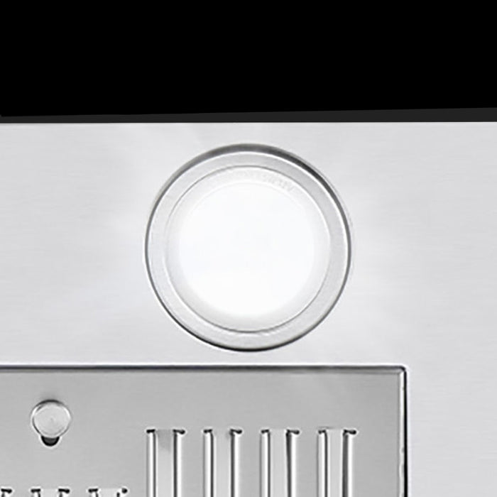 Cosmo 36" Stainless Steel Island Range Hood with Digital Touch Controls, Glass Canopy - COS-668ICS900