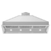 ZLINE 46 in. Ducted Wall Mount Range Hood Insert in Outdoor Approved Stainless Steel (698-304-46)