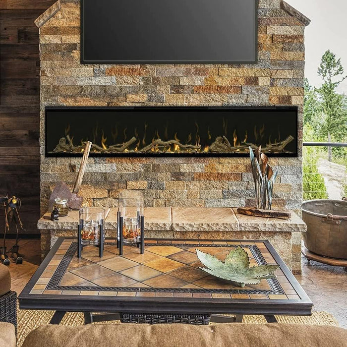 Dimplex IgniteXL 100 in Linear Electric Fireplace Recessed/Wall-Mount Black - XLF100
